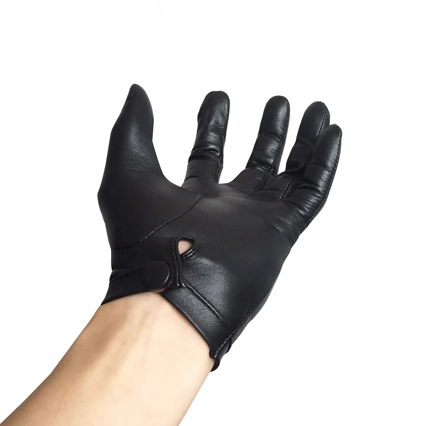 Leather Driving Gloves For Mens Goatskin Unlined Touchscreen Texting Leather Gloves