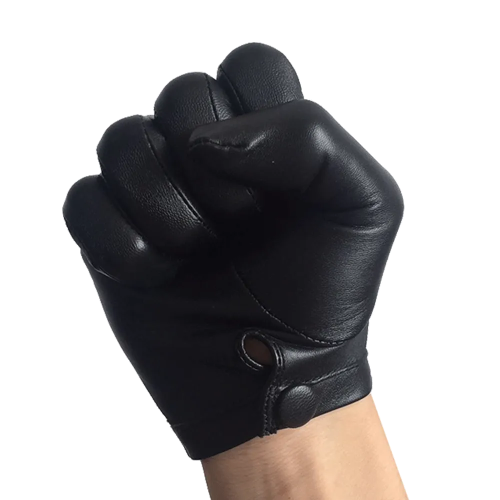 Leather Driving Gloves For Mens Goatskin Unlined Touchscreen Texting Leather Gloves