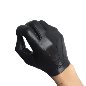 Leather Driving Gloves For Mens Goatskin Unlined Touchscreen Texting Leather Gloves