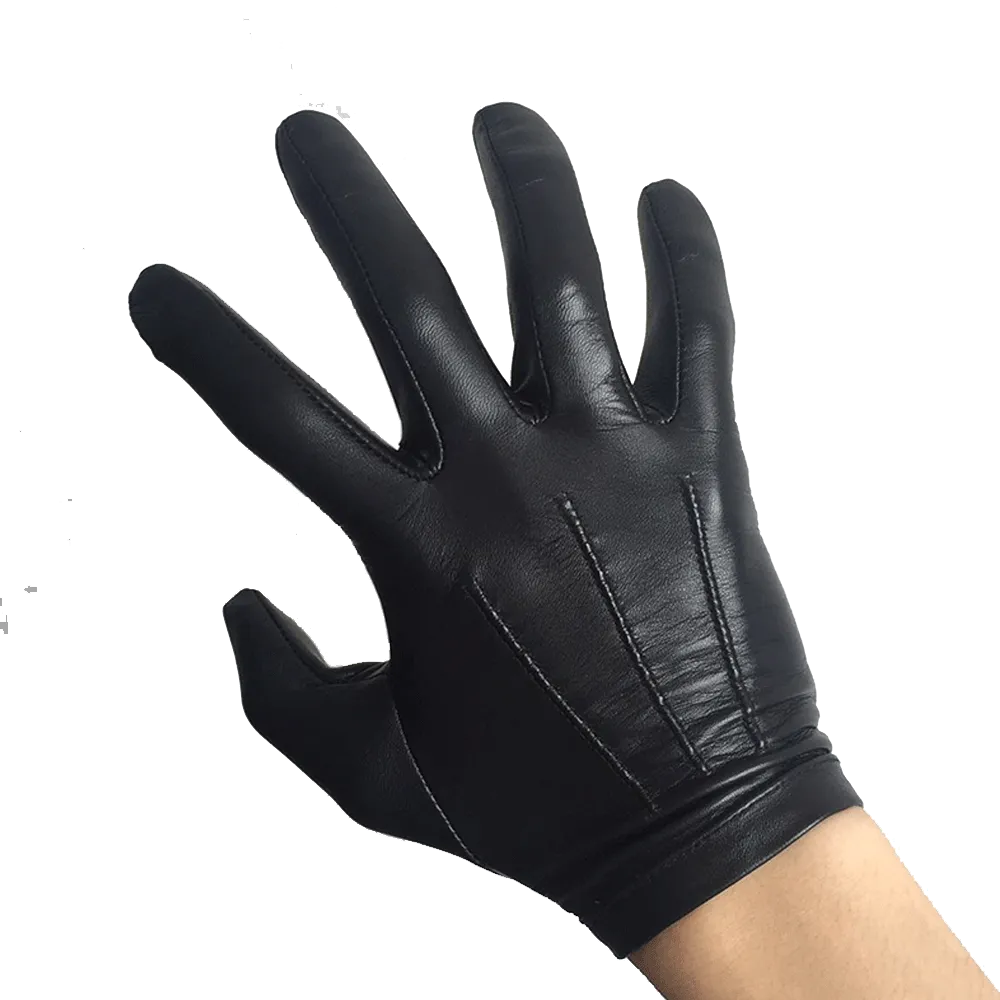 Leather Driving Gloves For Mens Goatskin Unlined Touchscreen Texting Leather Gloves