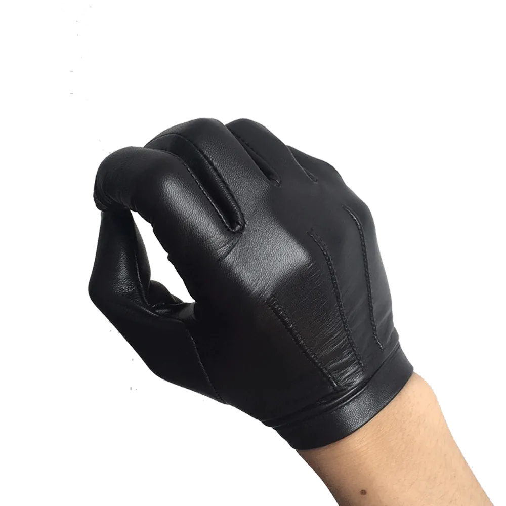 Leather Driving Gloves For Mens Goatskin Unlined Touchscreen Texting Leather Gloves