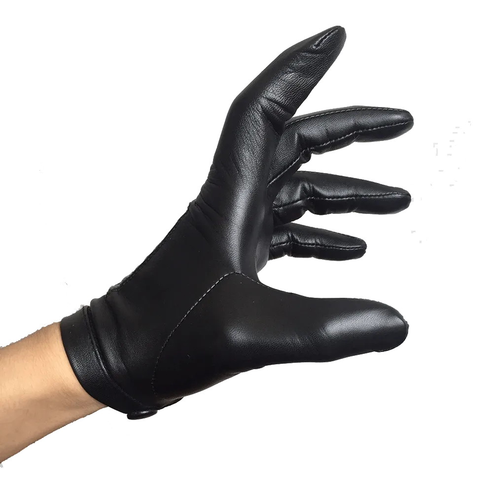 Leather Driving Gloves For Mens Goatskin Unlined Touchscreen Texting Leather Gloves