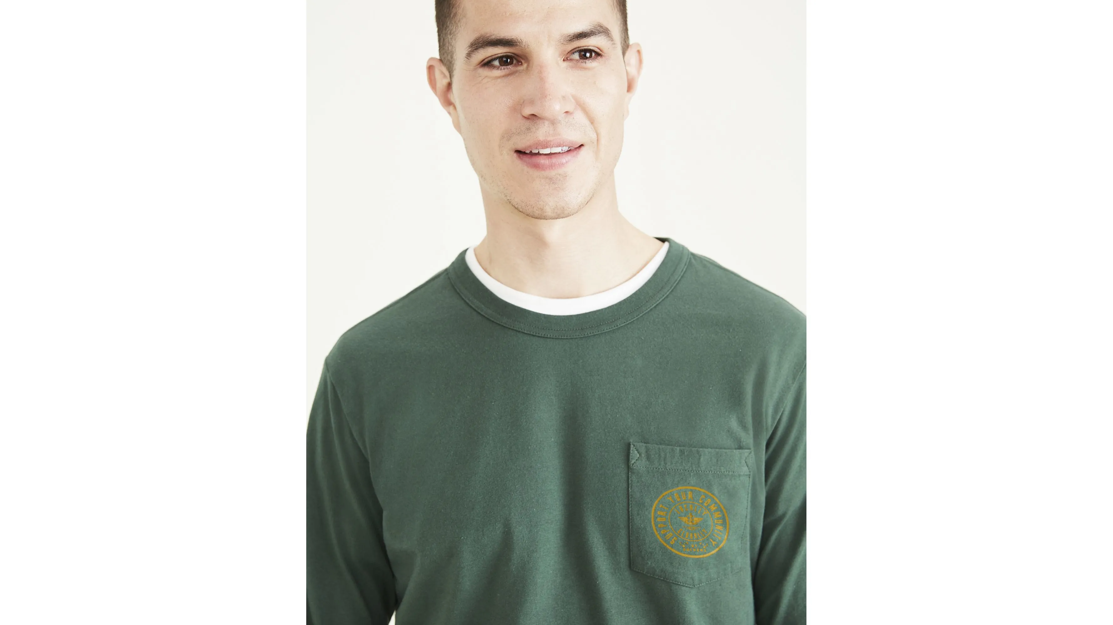 Long Sleeve Pocket Tee, Regular Fit