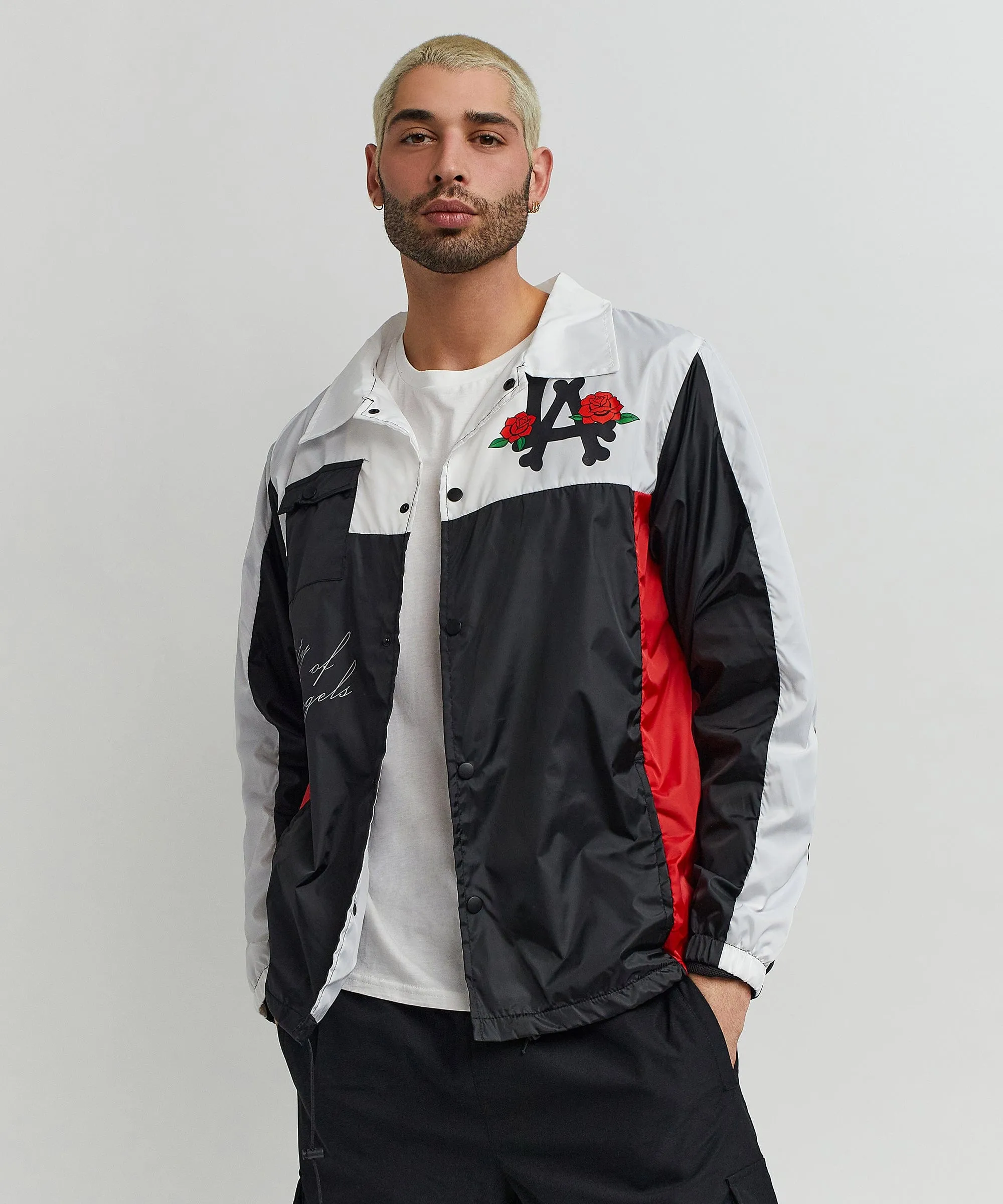 Los Angeles Coaches Jacket - Black