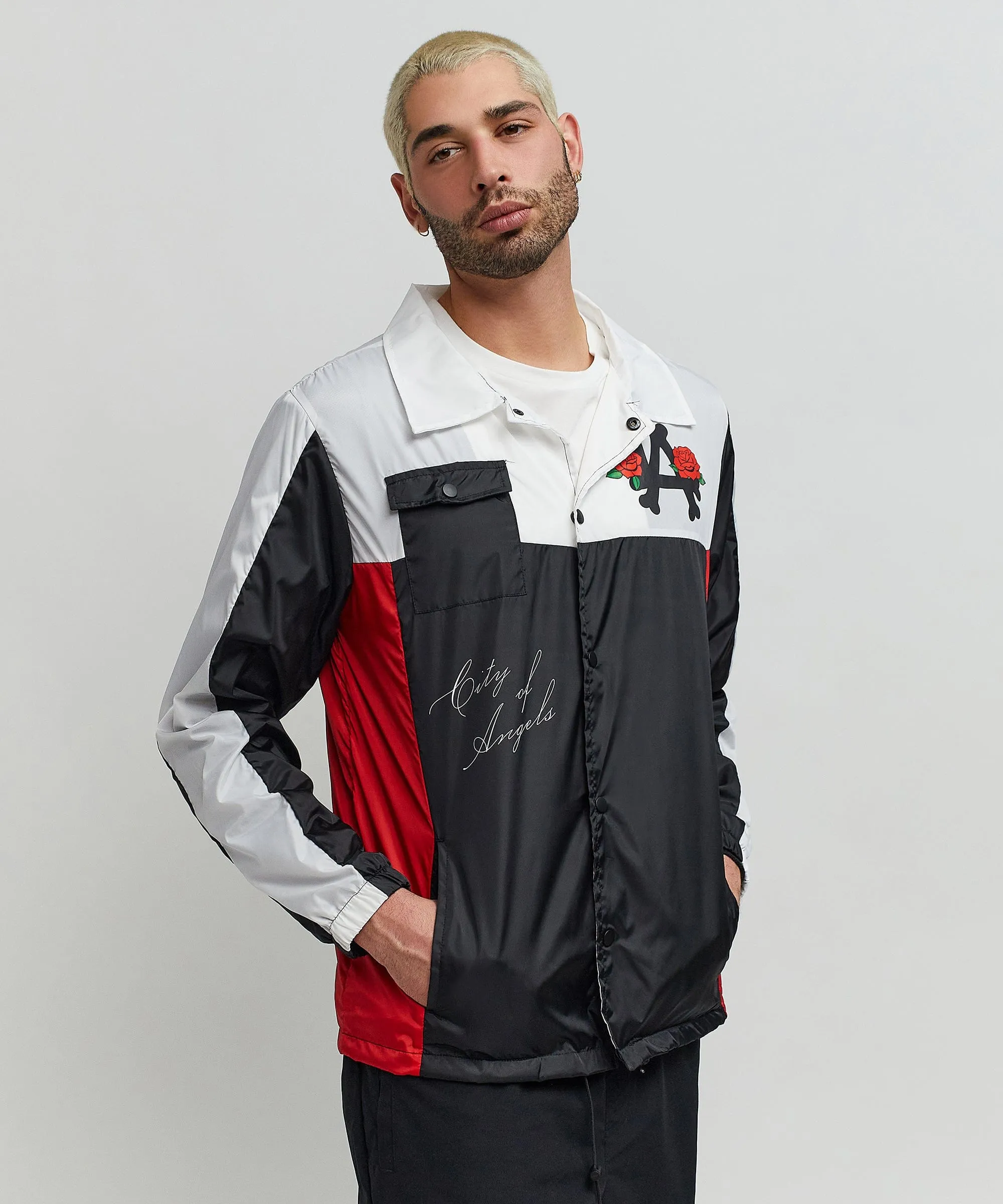 Los Angeles Coaches Jacket - Black