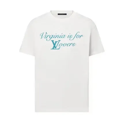 LV - Men 'White' VA Is For Lovers Printed Oversized T-Shirt LV817