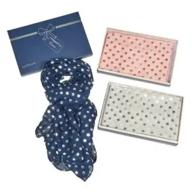 Metallic Spots Boxed Scarf (3 Designs - 1 SENT)