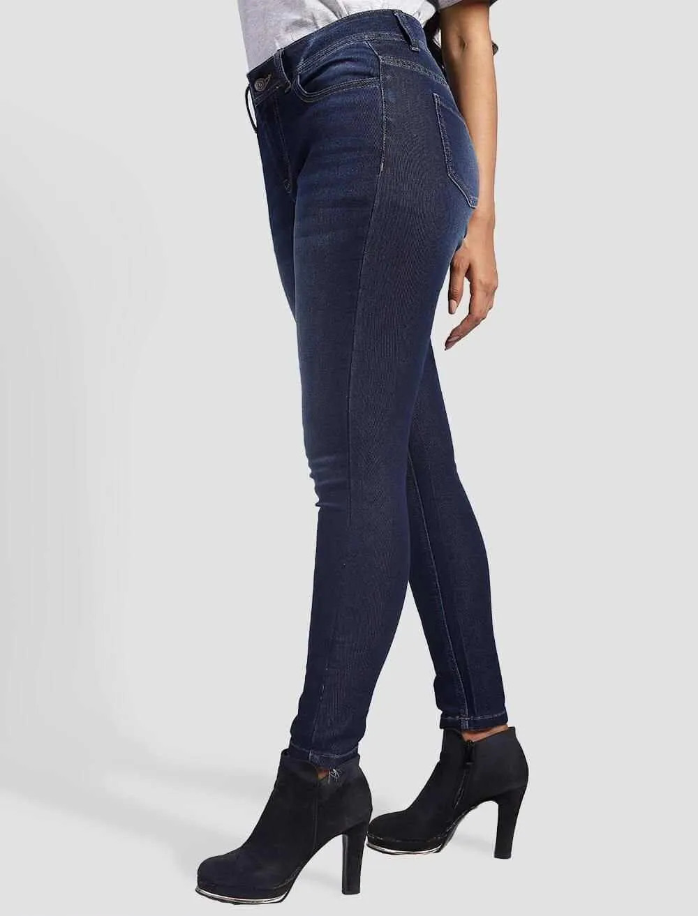 Mid Rise Skinny Denim