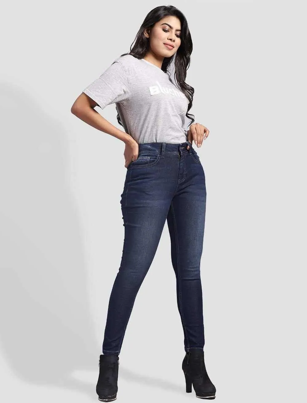 Mid Rise Skinny Denim