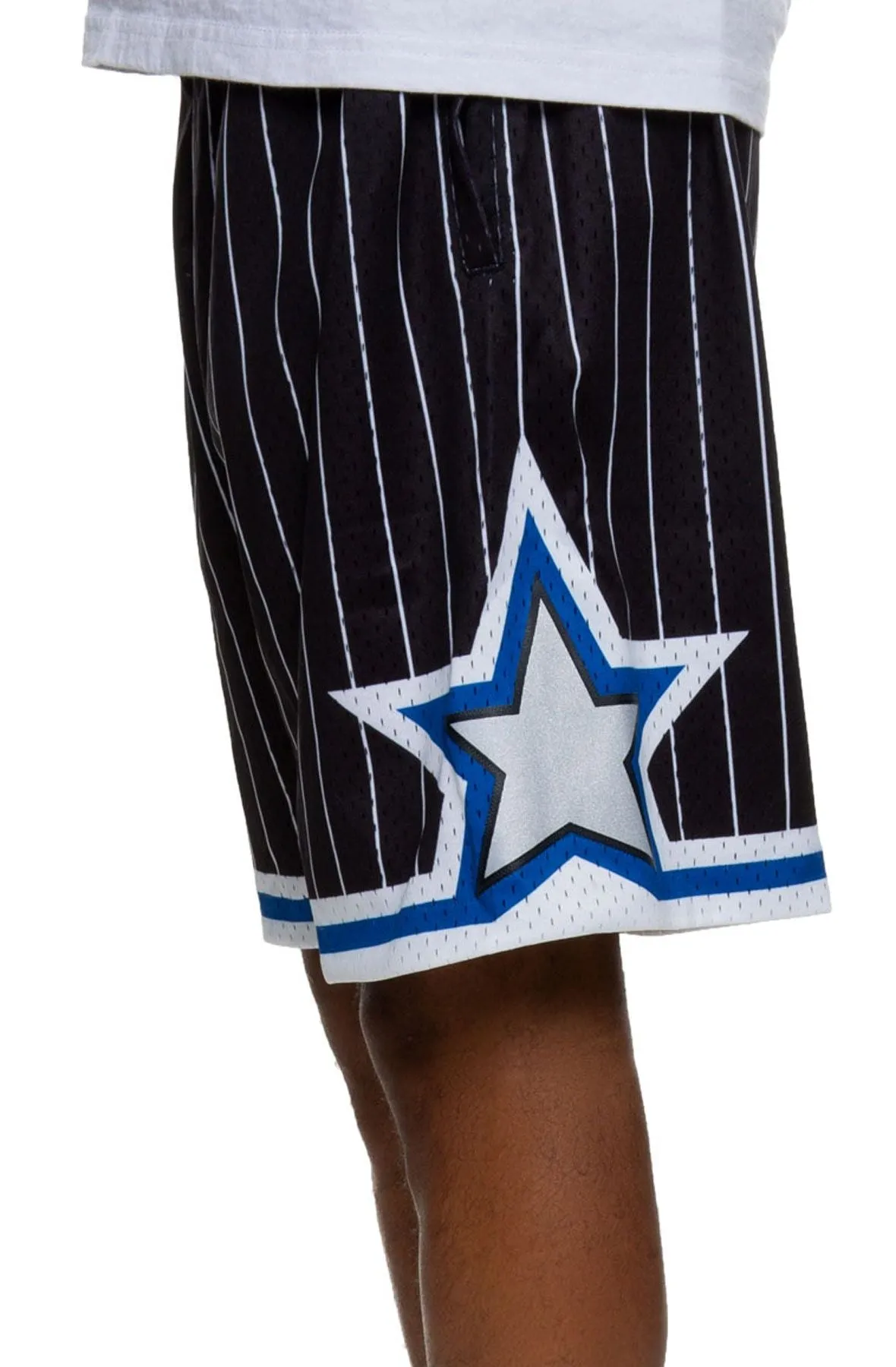 MITCHELL & NESS - NBA SWINGMAN -SHORTS MAGIC MENS - 94-95-BLACK BLUE