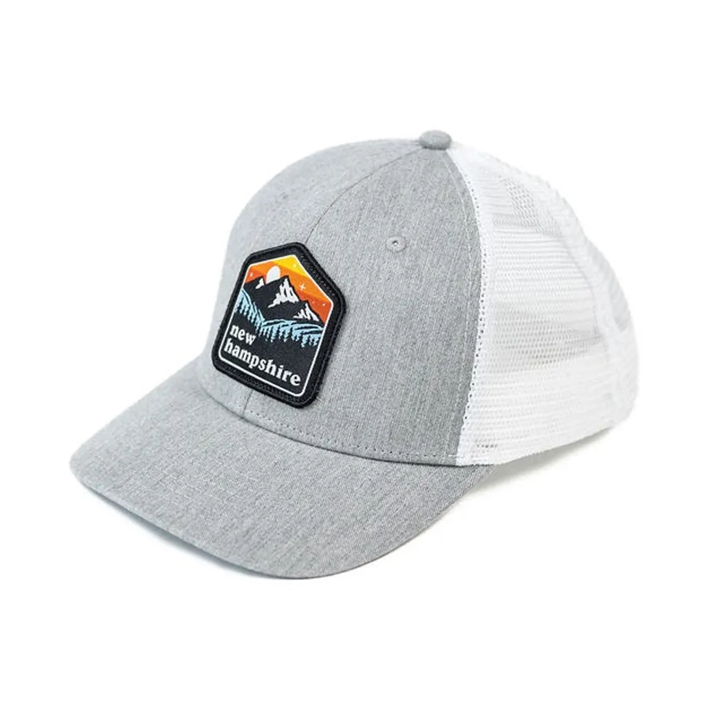 NH Patch Cap- Heather Grey/White Mesh