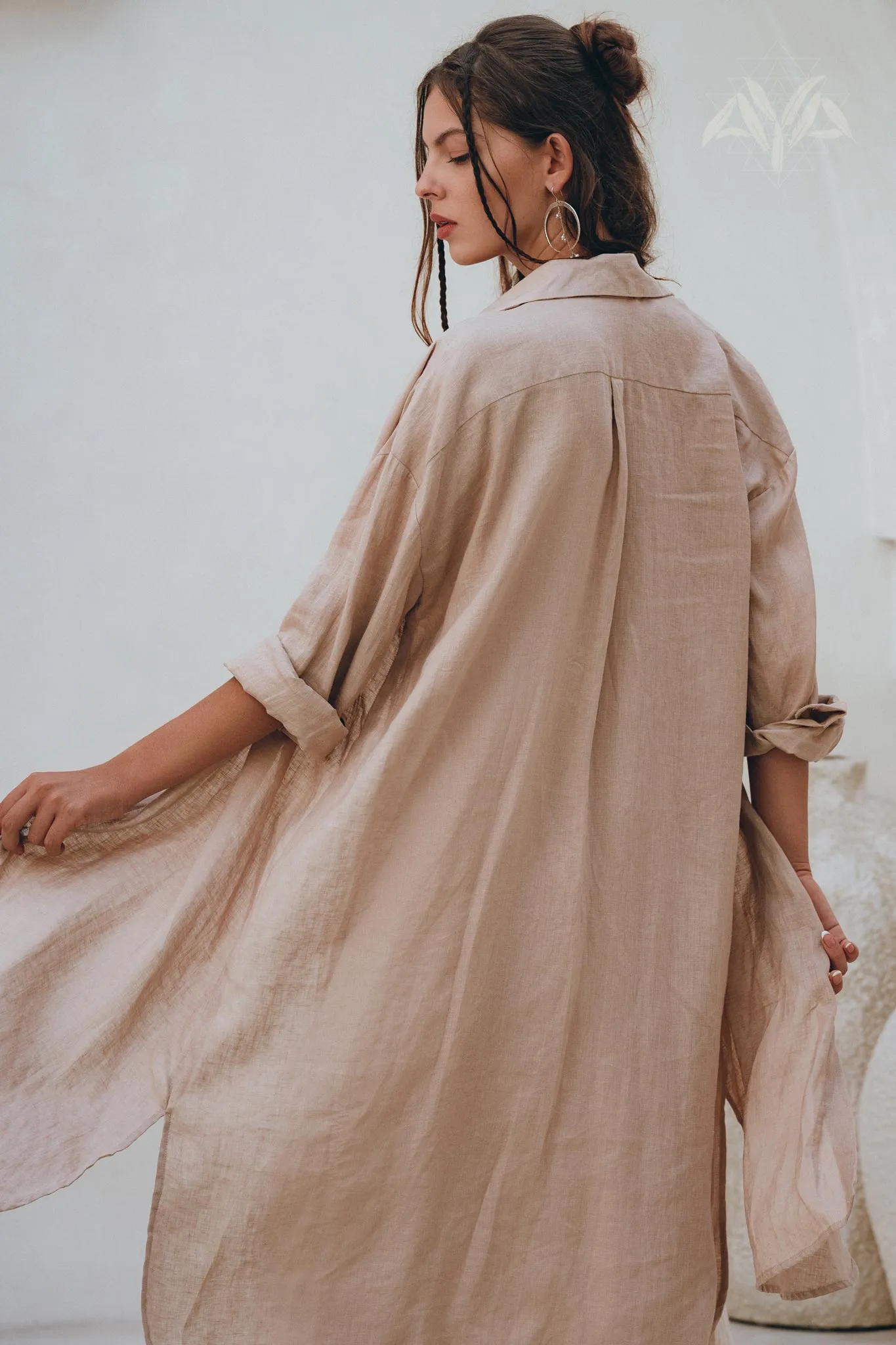 Oversized Shirt Women • Linen Shirt Women • Long Sleeve Buttoned Shirt