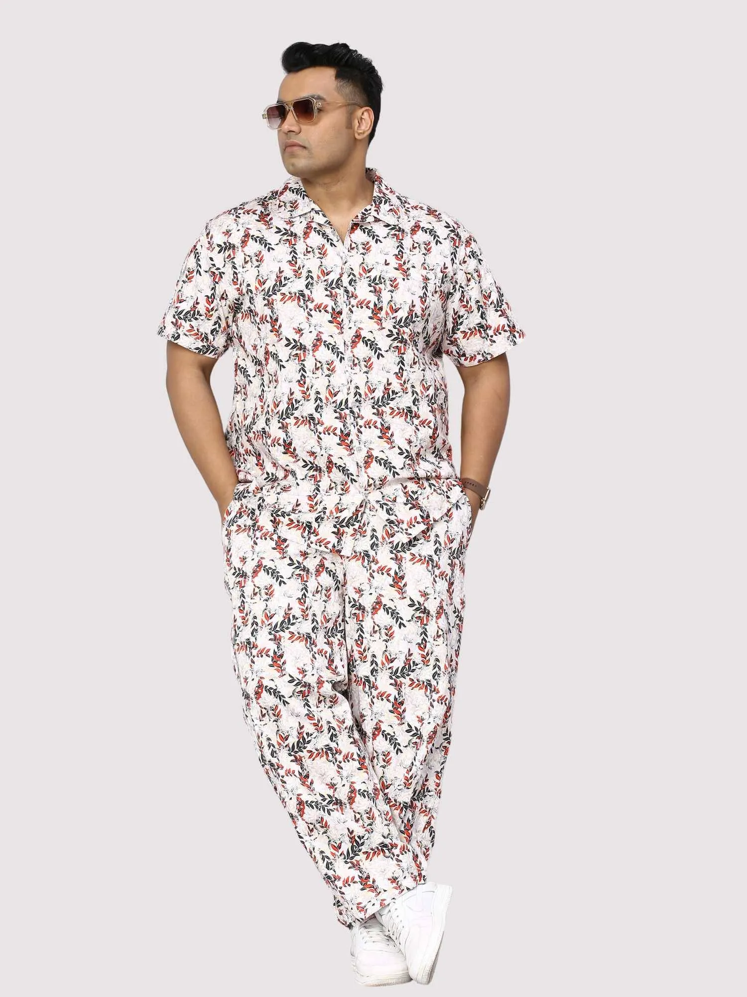 Petal Wand Digital Printed Full Co-Ords Men's Plus Size