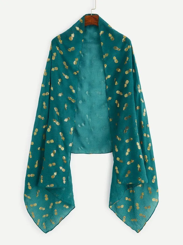 Pineapple Print Scarf