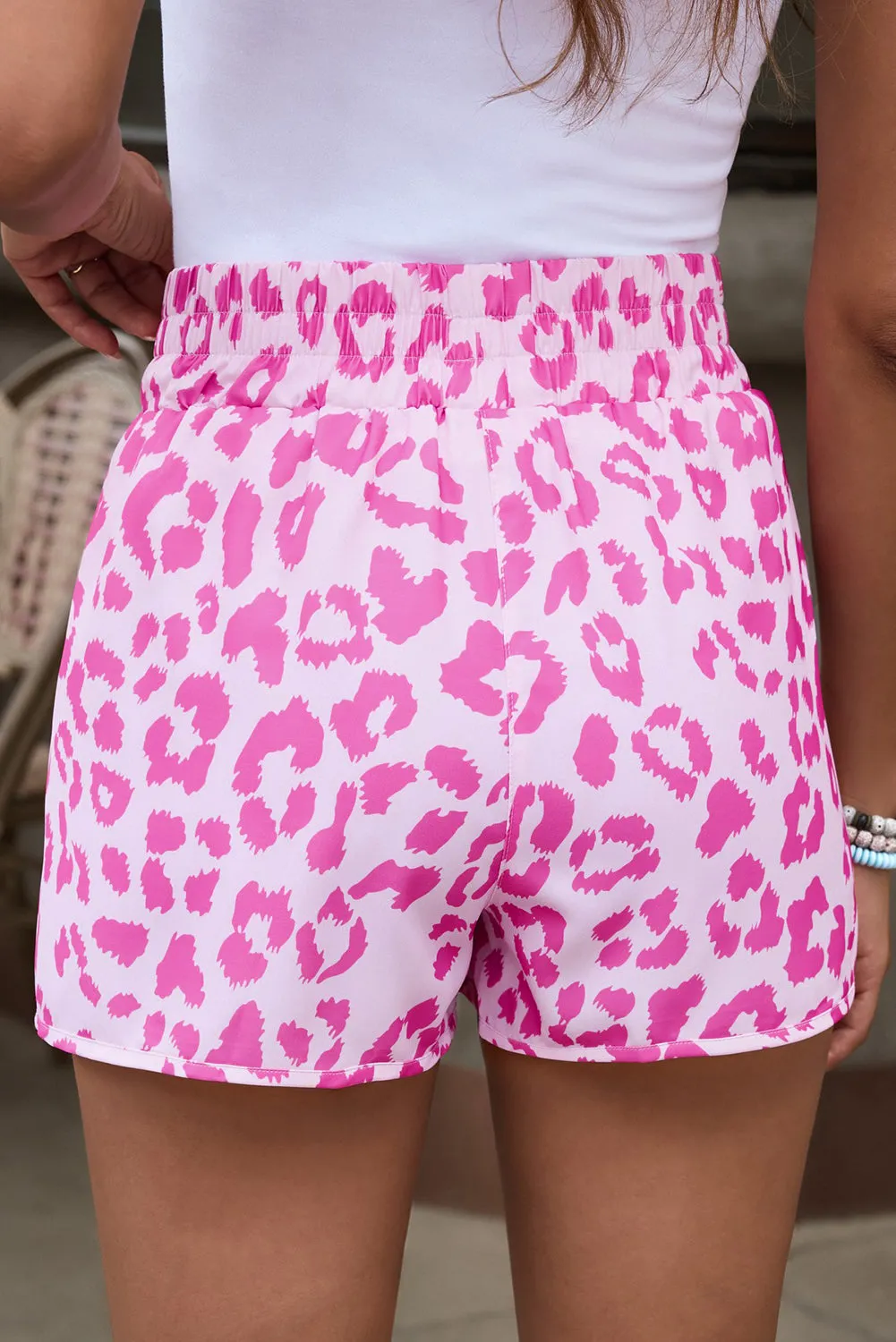 Pink Leopard Vacation Shorts