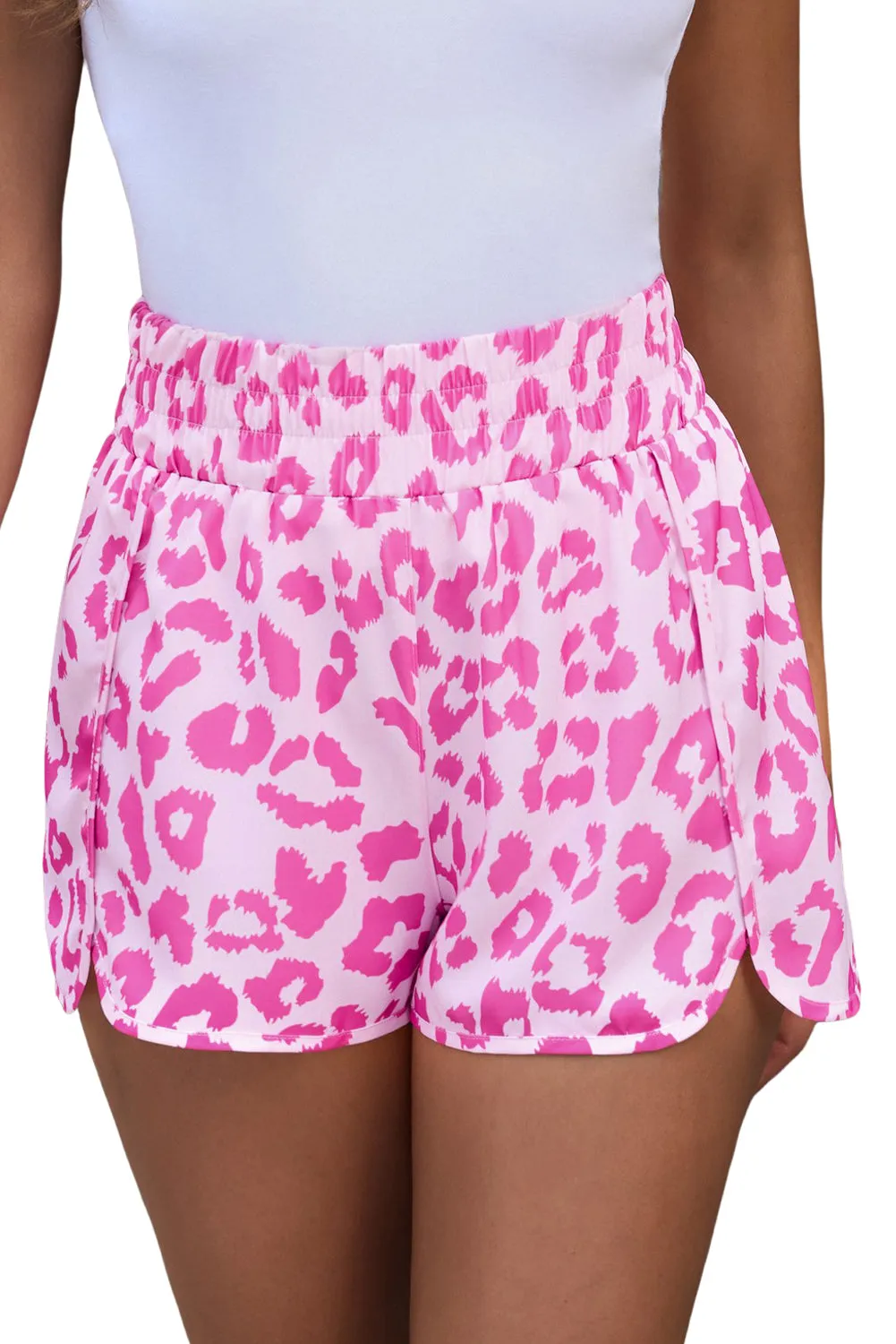 Pink Leopard Vacation Shorts