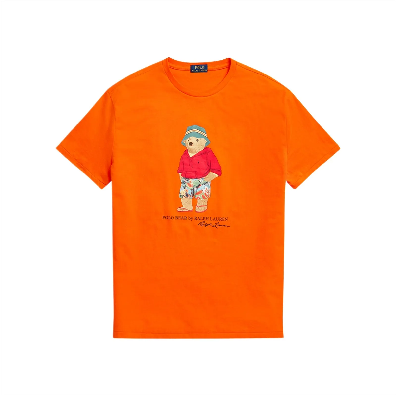 Polo Ralph Lauren BUCKET TROPICAL HAT BEAR (Sailing Orange) Classic Fit T-Shirt 710854497022