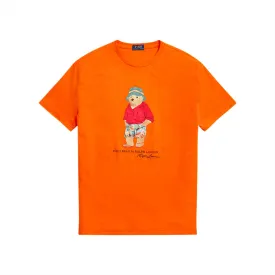 Polo Ralph Lauren BUCKET TROPICAL HAT BEAR (Sailing Orange) Classic Fit T-Shirt 710854497022