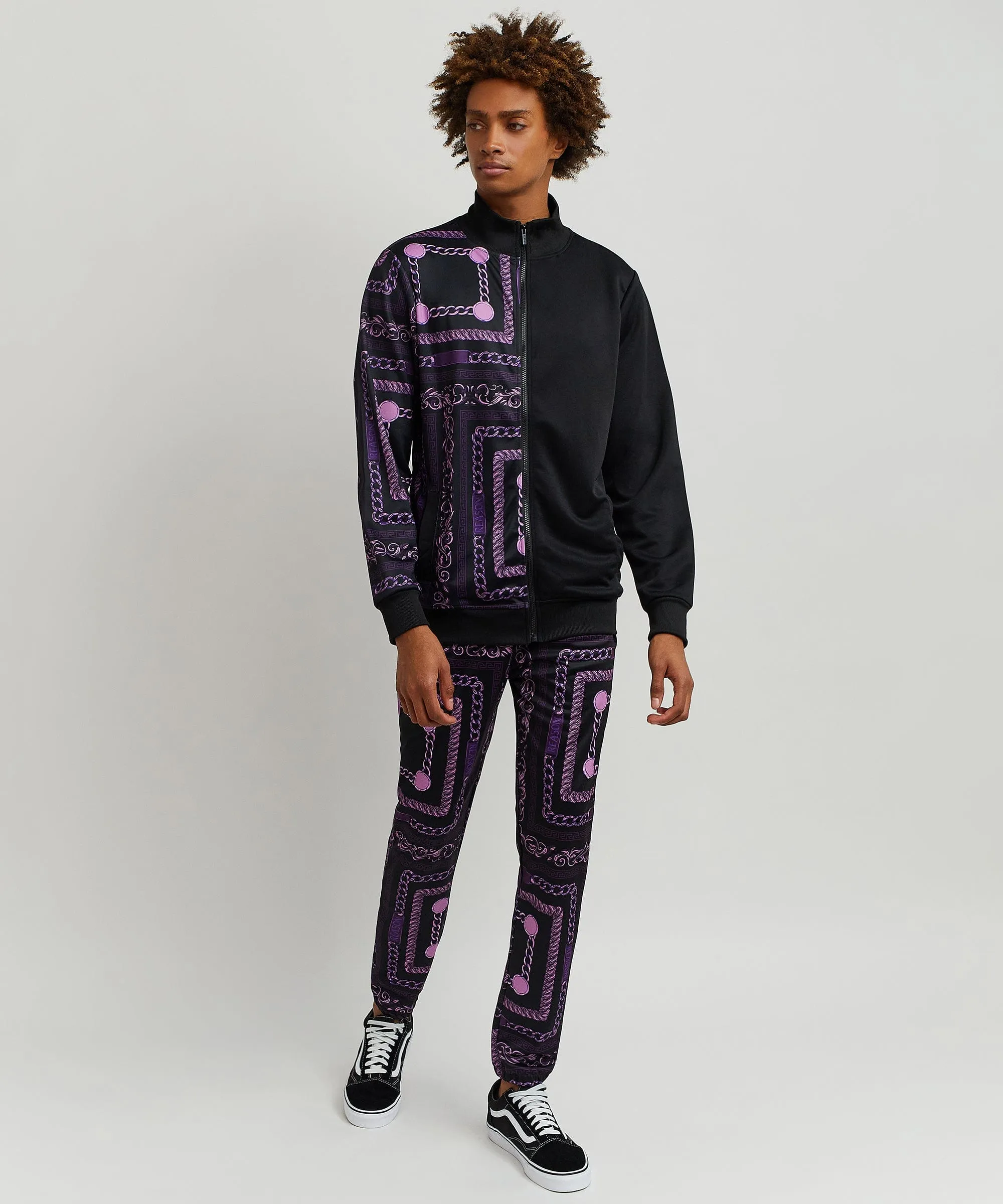 Purple Chain Link Track Jacket