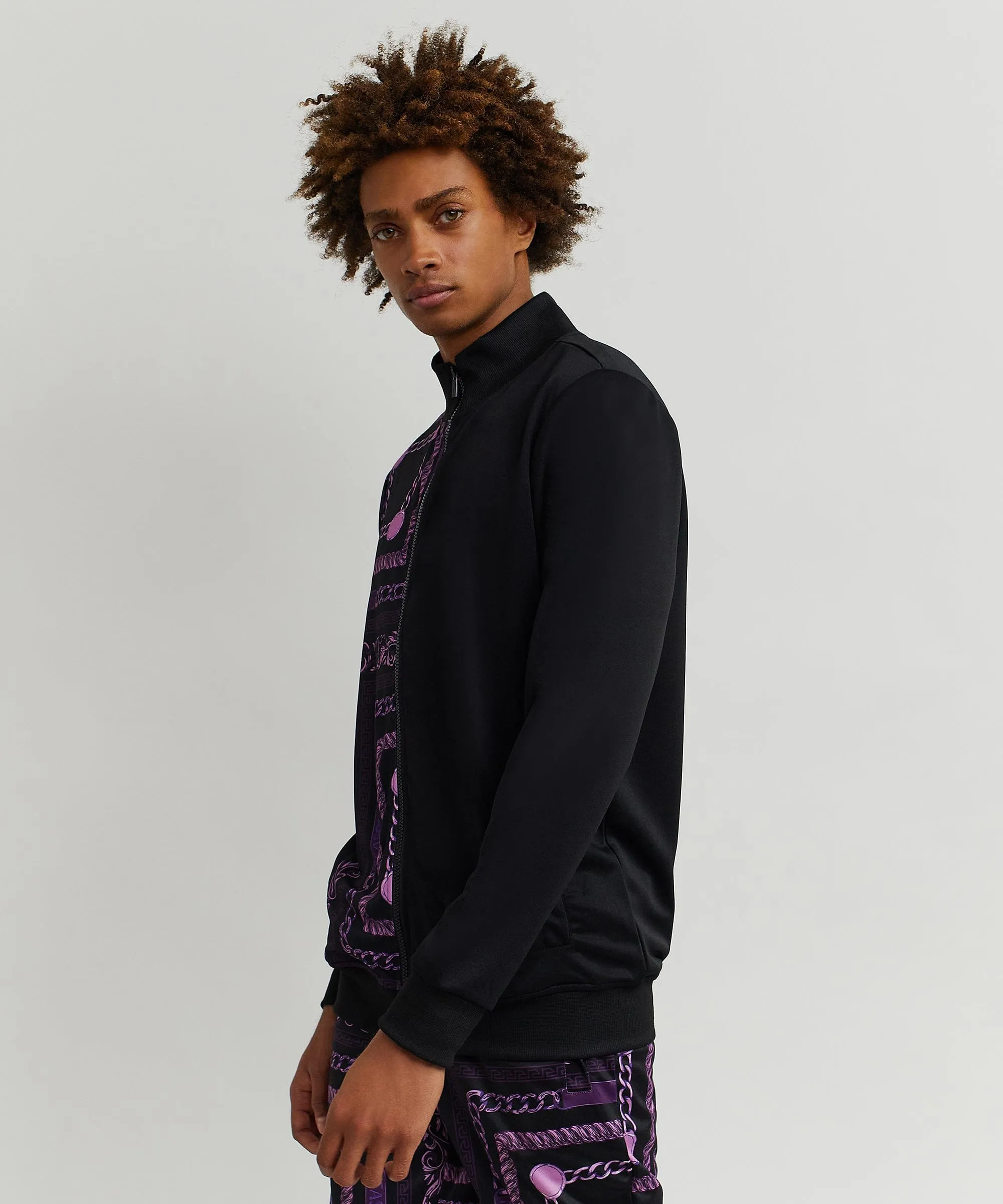 Purple Chain Link Track Jacket