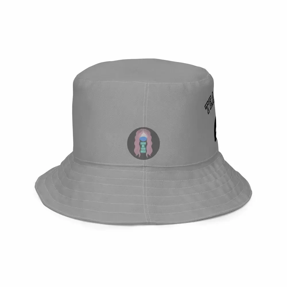 "Team Orca" grey bucket hat