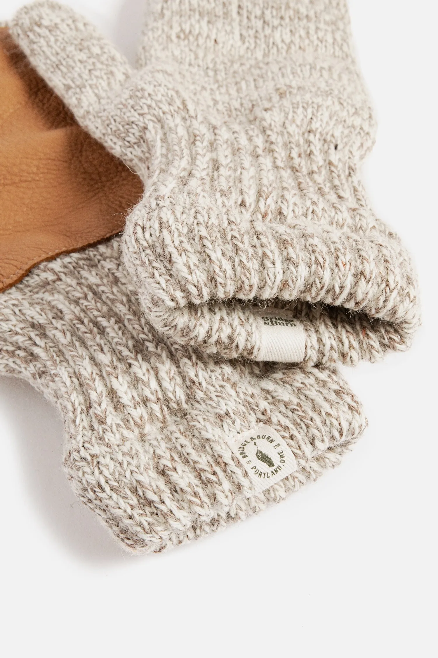 Ragg Wool Lined Mitten / Oatmeal