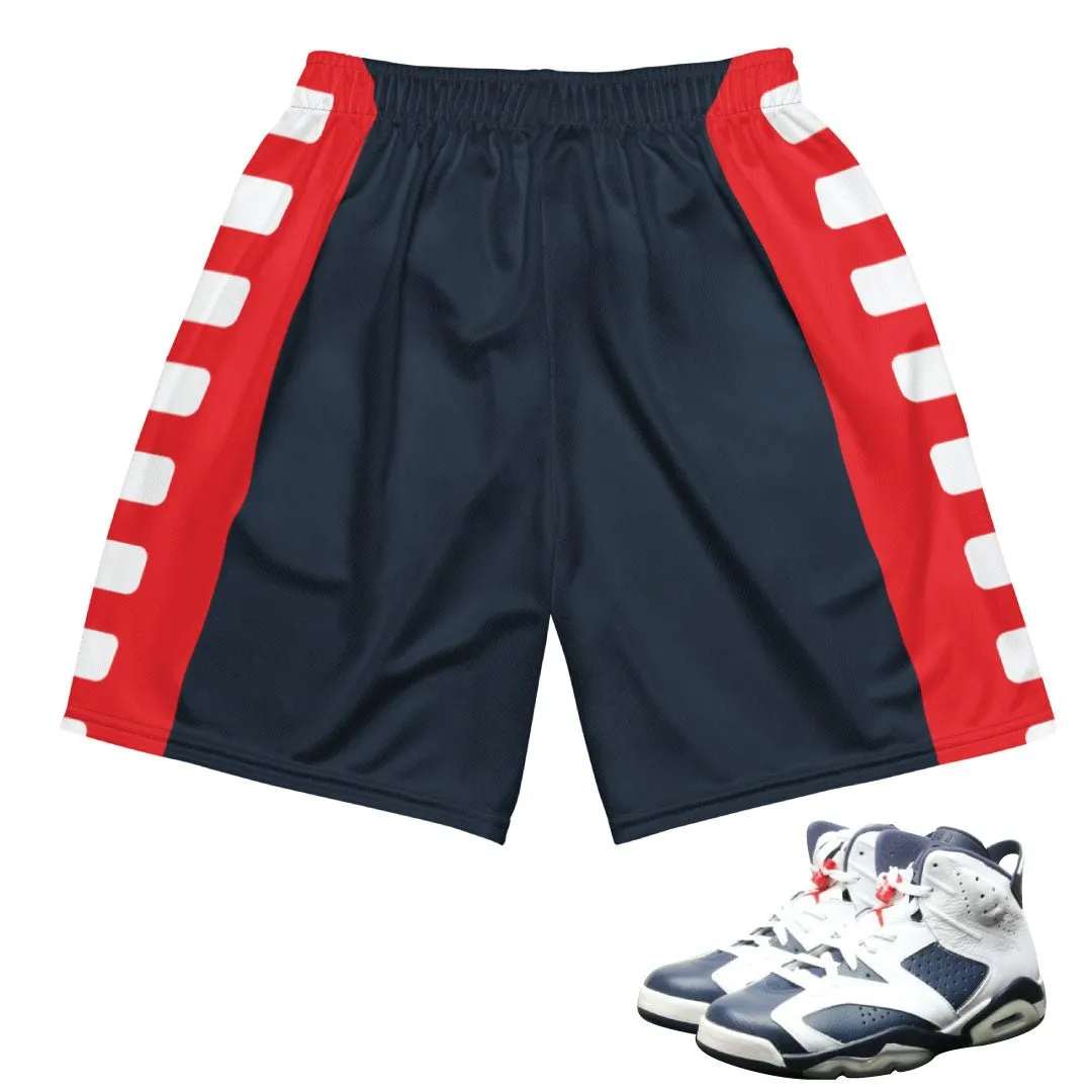 Retro 6 Olympic Dream Team #9 Classic Mesh Shorts