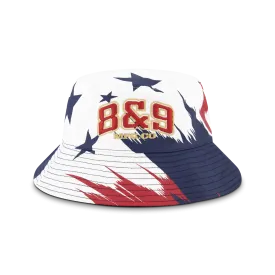 Reversible USA Bucket Hat Navy