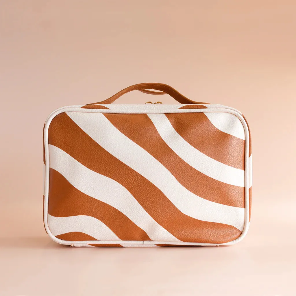 Rust Swirl Cosmetic Bags