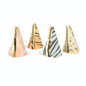 Safari Animal Print Party Hats (8 pack)