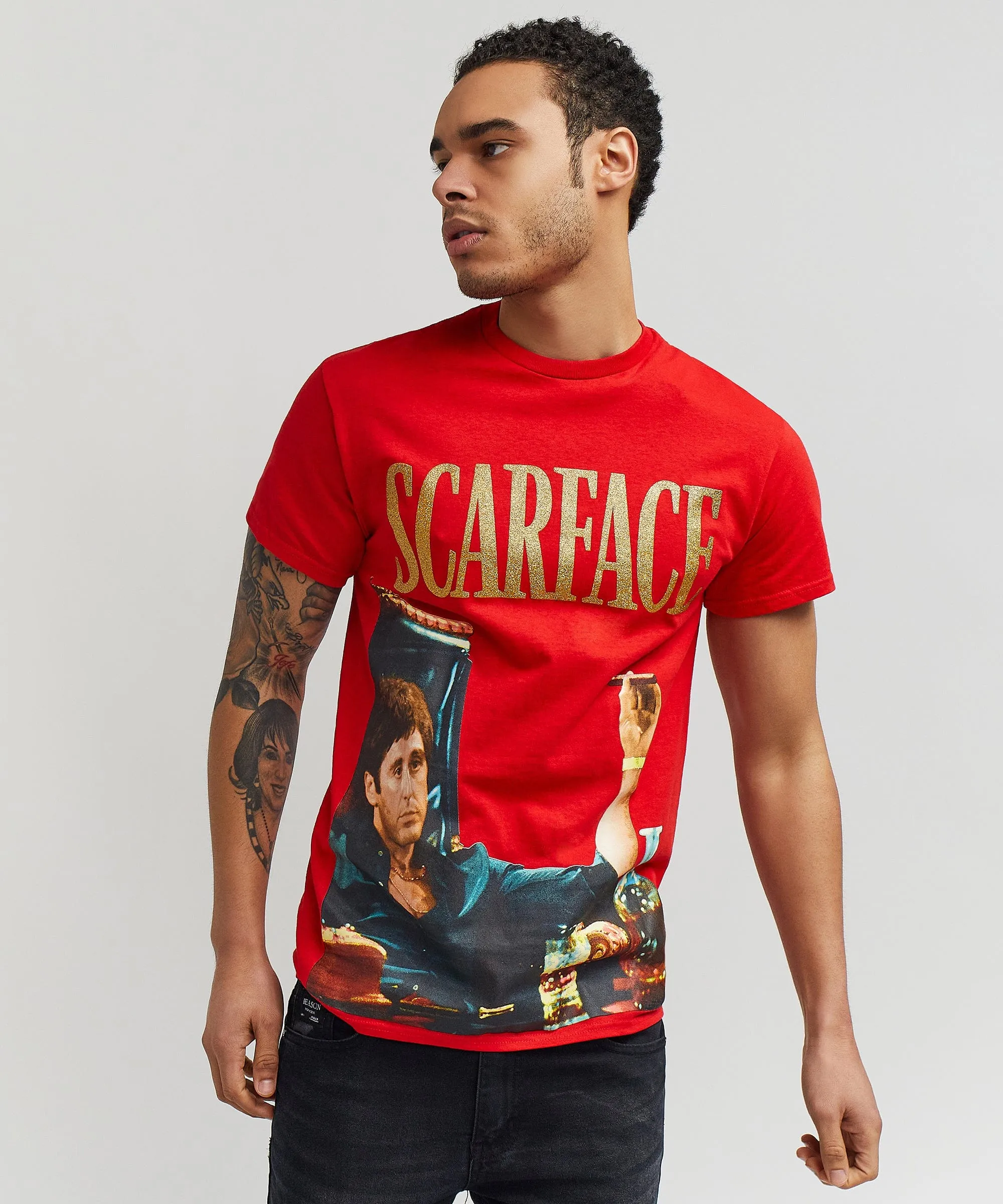 Scarface™ Photo Print Money Tee - Red