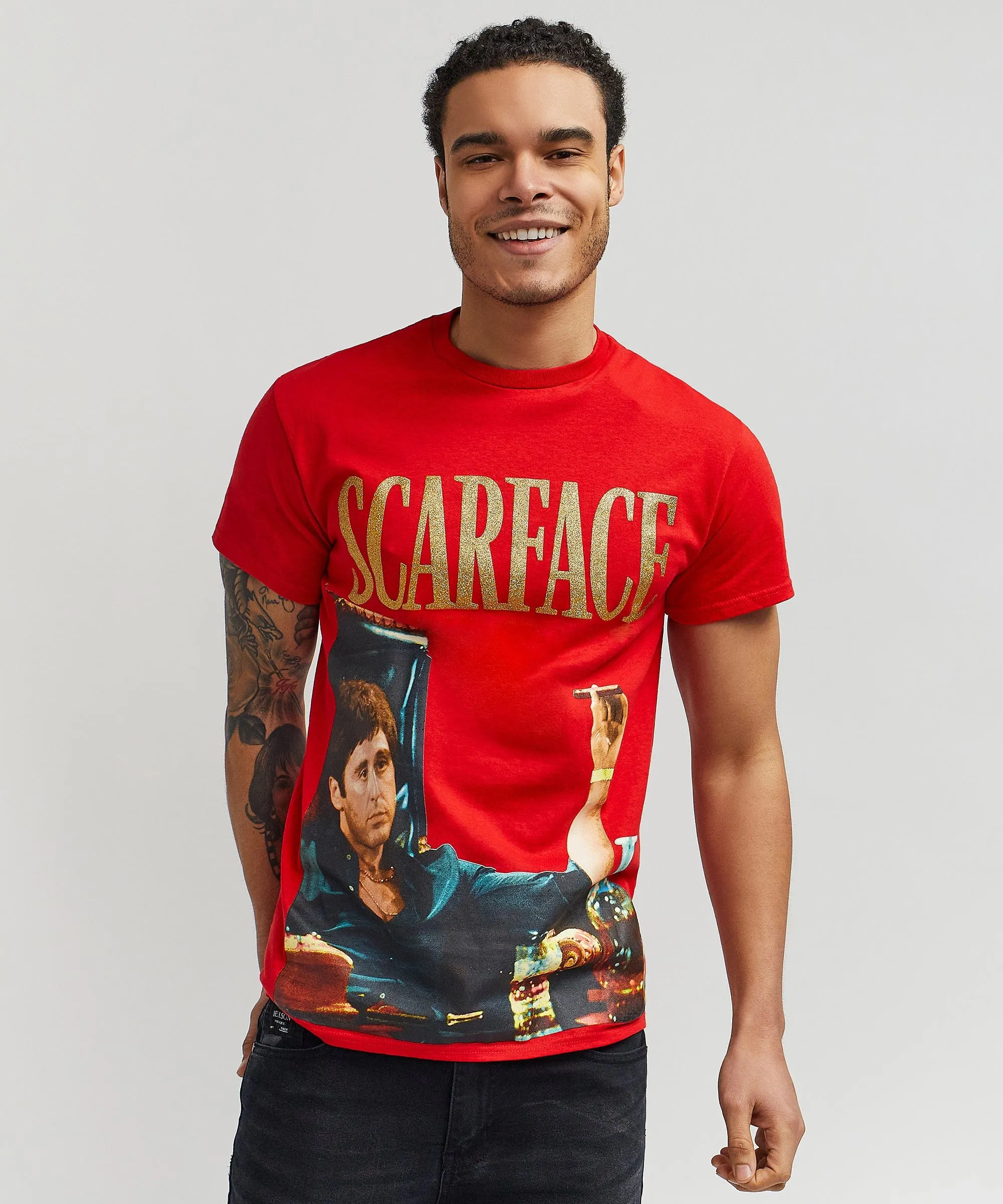 Scarface™ Photo Print Money Tee - Red