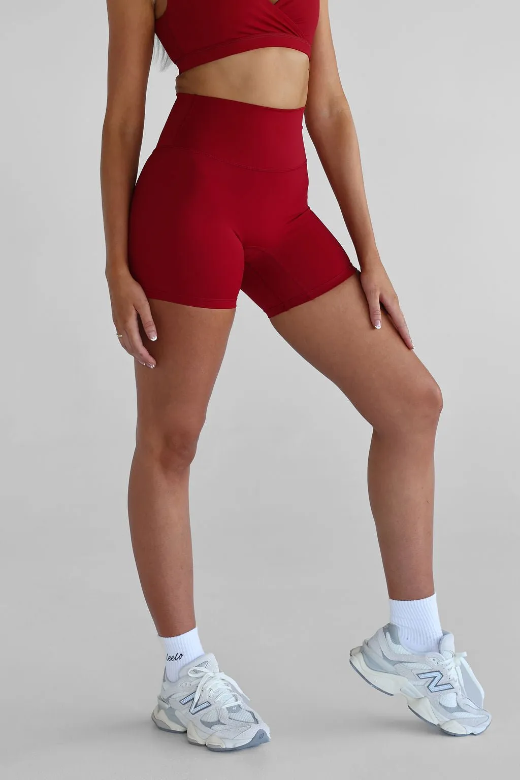 SCULPT Bike Shorts - Cherry