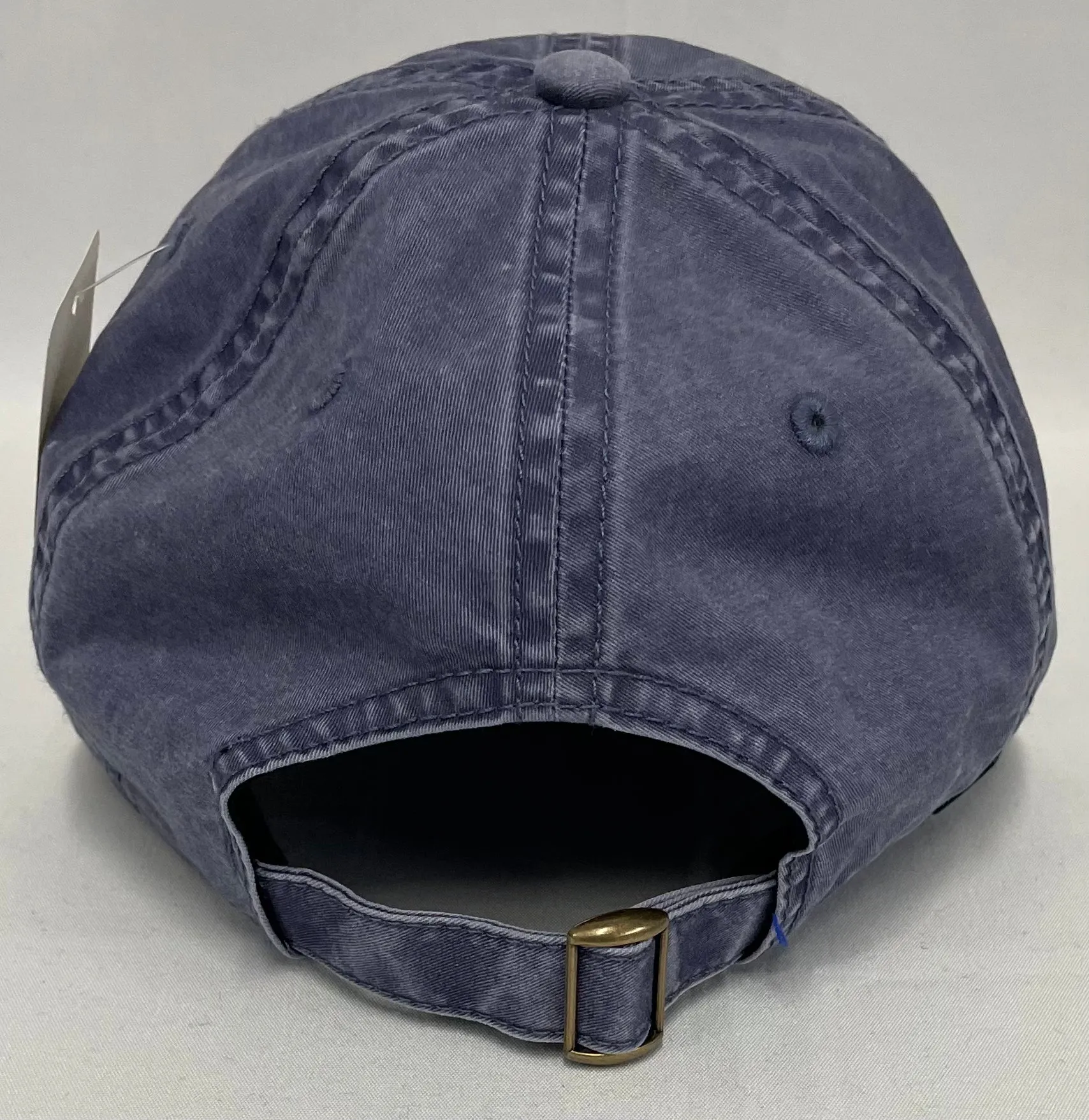 Slate Blue Lincoln Star Leather Patch Adjustable Hat