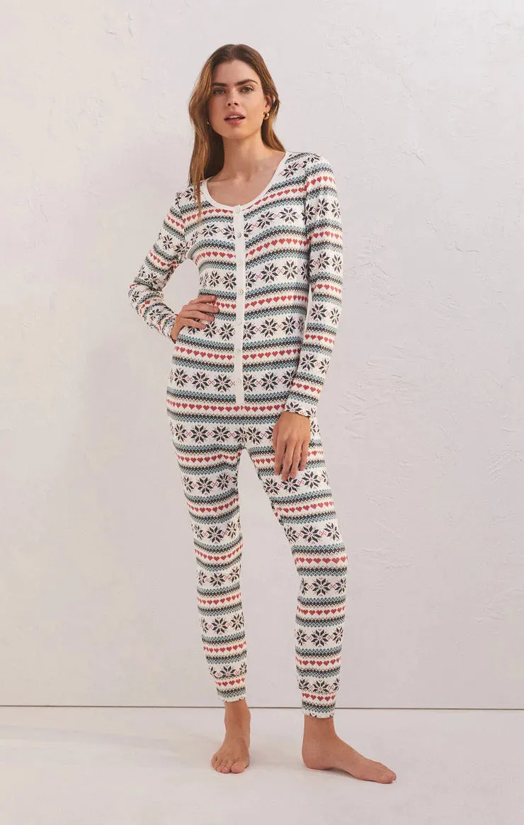 Snowflake Pointelle Onesie