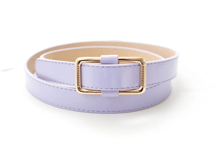 Spring Leather Skinny Belts