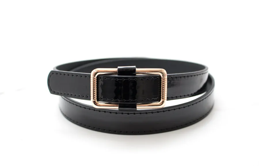 Spring Leather Skinny Belts