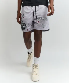 Stay True Multi Print Mesh Shorts - Grey