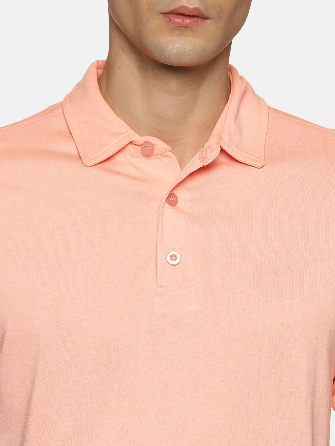 Styzen Mens Peach Golf Polo T- Shirt