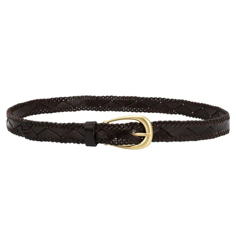 The Brindisi Woven Belt Black