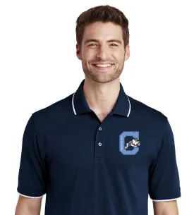 The Citadel Block C Jumping Bulldog UV Micro-Mesh Tipped Polo Shirt