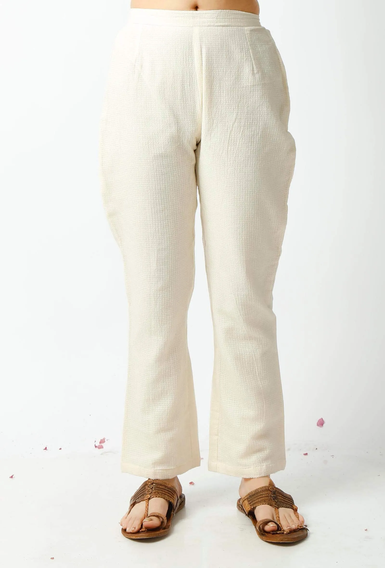 The Summer White Kota Pant