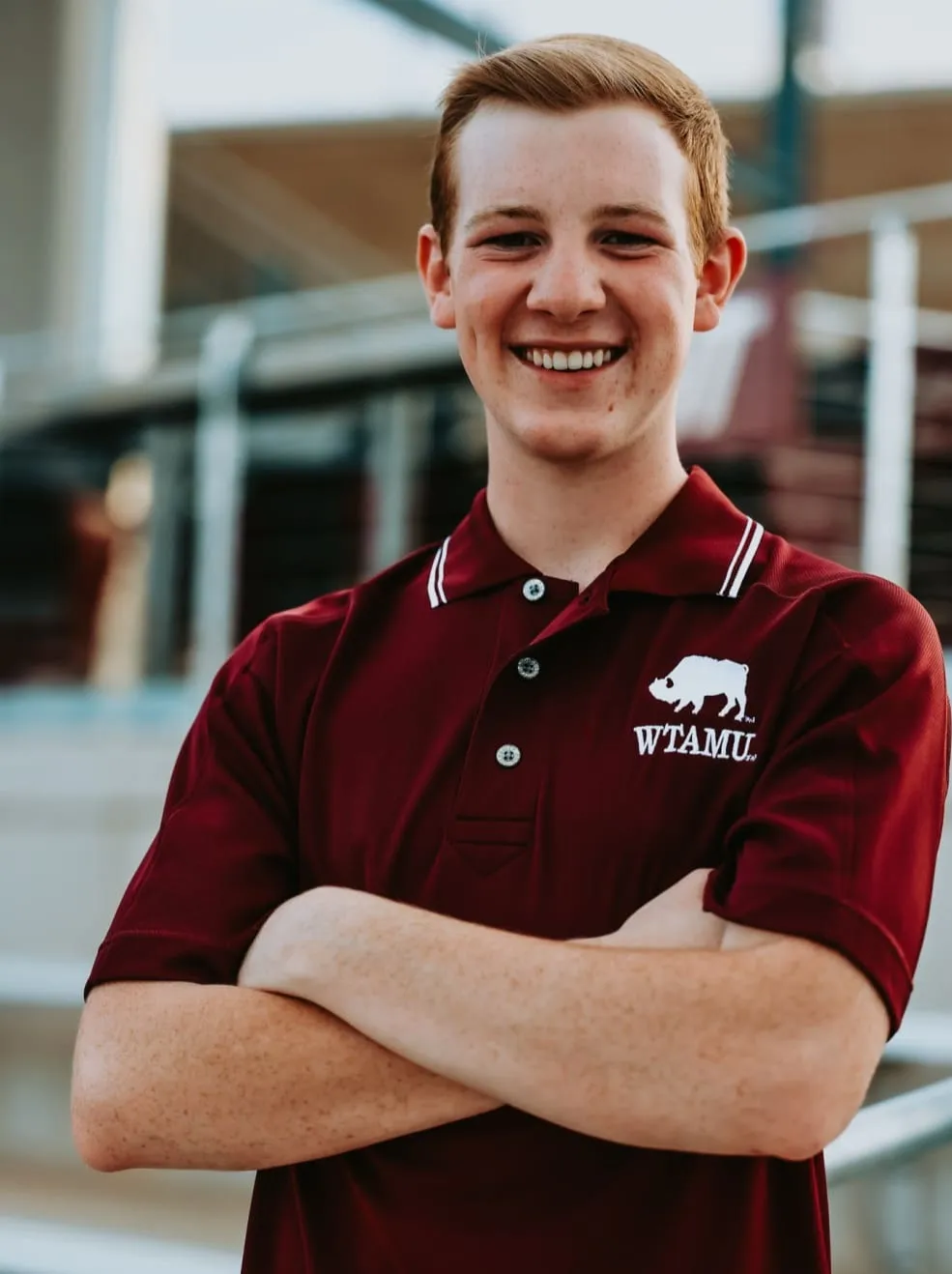 WTAMU Buffalo Pacifica Maroon Polo